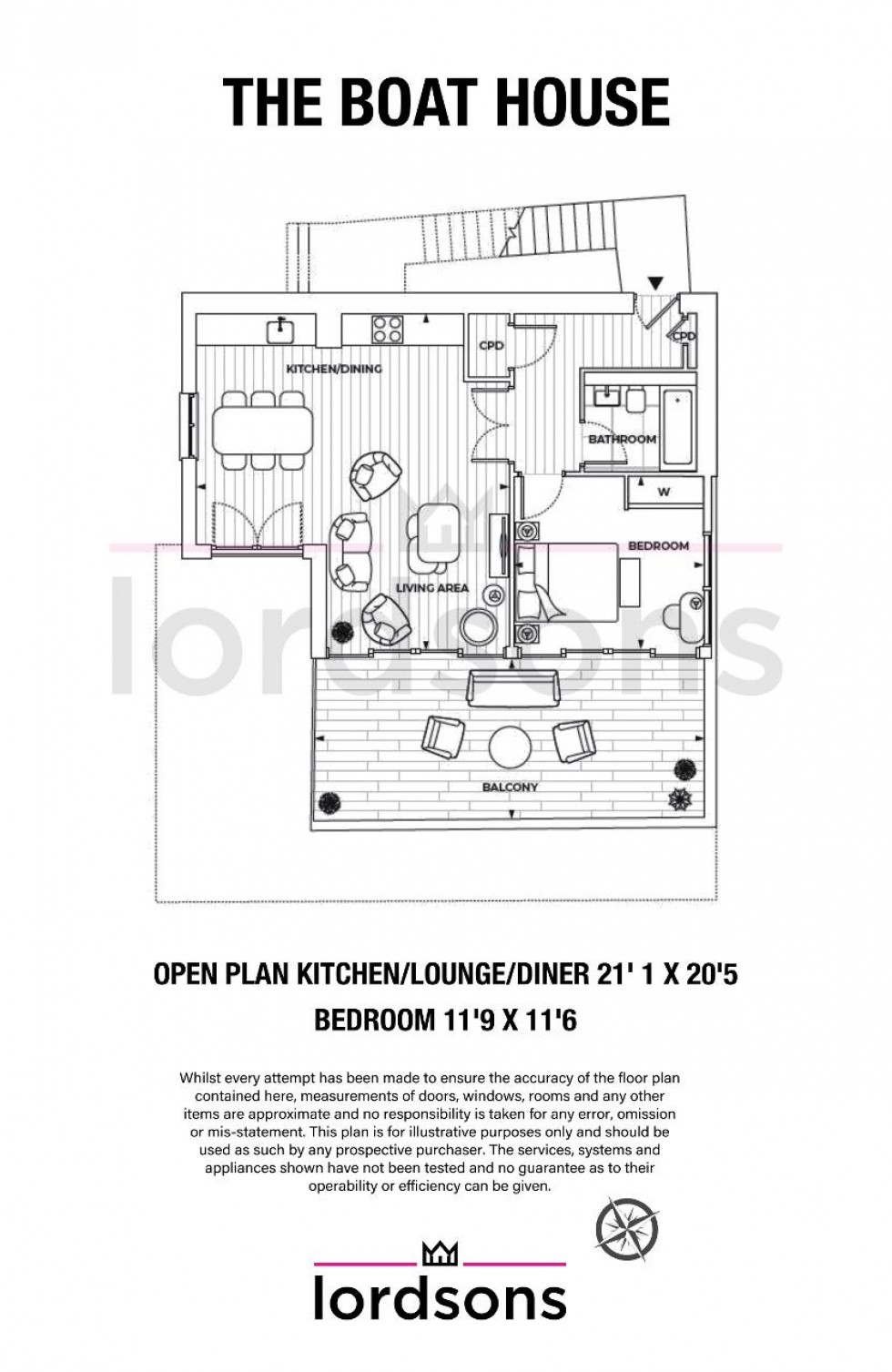 Floorplan for Clifftown Shore Western Esplanade, Southend-On-Sea